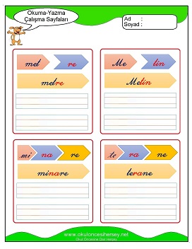 m sesi Grubu Çalışma Sayfaları